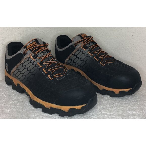 Timberland PRO Men's Low Steel-Toe Black Lace Up Work Boot Anti-Fatigue Size 8W - Picture 2 of 10